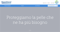 Desktop Screenshot of bepanthenol.it